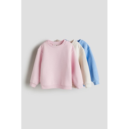H & M - Bluza 3-pak - Różowy ze sklepu H&M w kategorii Bluzy dziewczęce - zdjęcie 169598256