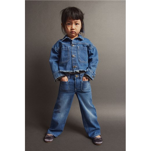 H & M - Dżinsy Superstretch Wide Leg - Niebieski ze sklepu H&M w kategorii Spodnie chłopięce - zdjęcie 169598265