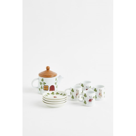 H & M - Wzorzysty serwis do herbaty - Biały ze sklepu H&M w kategorii Zabawki - zdjęcie 169598359