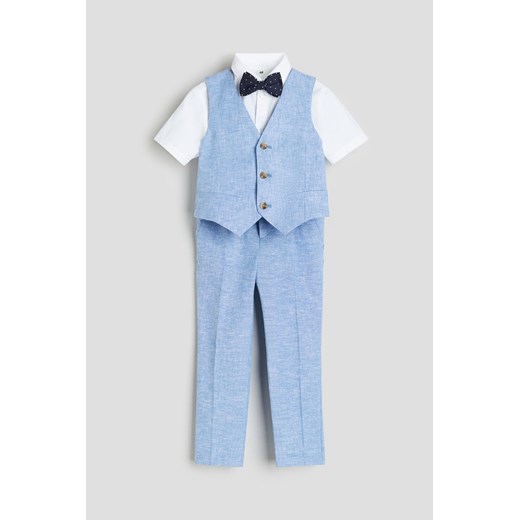 H & M - Elegancki komplet 4-częściowy - Niebieski H & M 128 (7-8Y) H&M