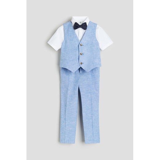 H & M - Elegancki komplet 4-częściowy - Niebieski ze sklepu H&M w kategorii Marynarki i garnitury chłopięce - zdjęcie 169598395