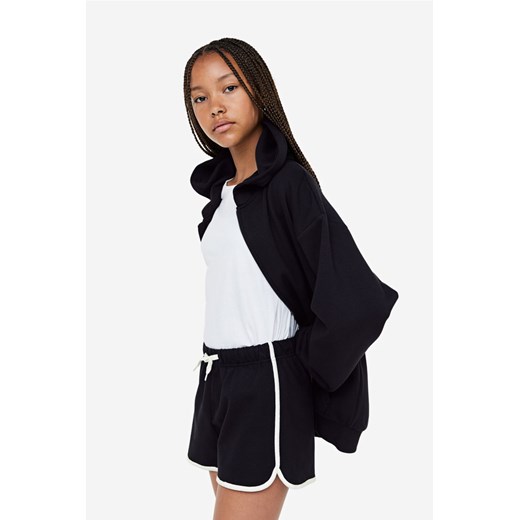 H & M - Bawełniane szorty dresowe - Czarny ze sklepu H&M w kategorii Spodenki dziewczęce - zdjęcie 169598805