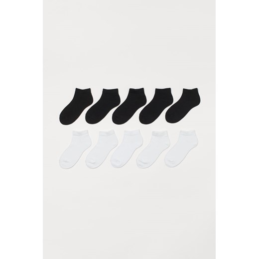 H & M - Krótkie skarpety 10-pak - Biały ze sklepu H&M w kategorii Skarpetki damskie - zdjęcie 169598859