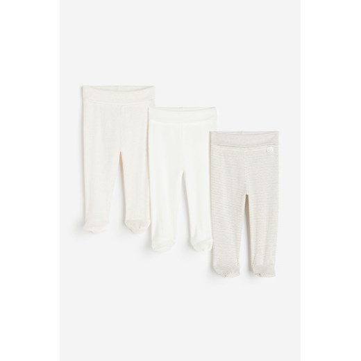 H & M - Spodnie 3-pak - Brązowy ze sklepu H&M w kategorii Spodnie i półśpiochy - zdjęcie 169598916