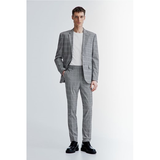 H & M - Spodnie garniturowe Skinny Fit - Szary ze sklepu H&M w kategorii Spodnie męskie - zdjęcie 169598979