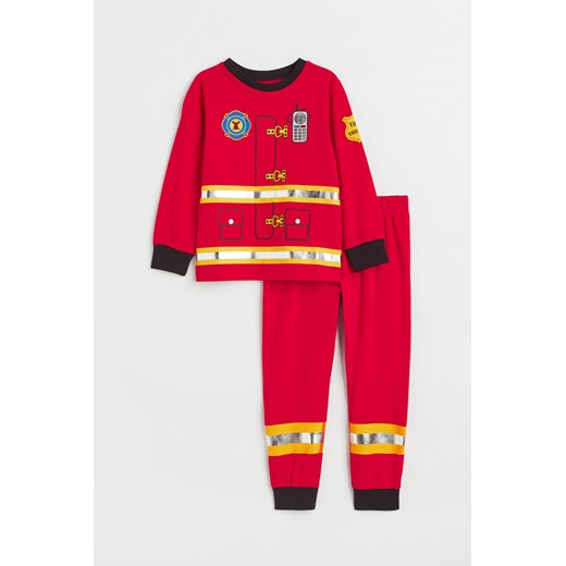 H & M - Dżersejowa piżama - Czerwony ze sklepu H&M w kategorii Piżamy dziecięce - zdjęcie 169599208