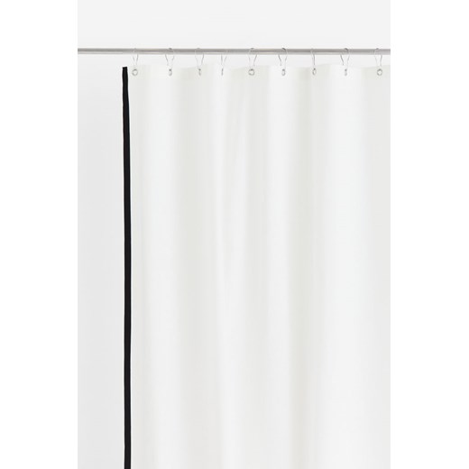 H & M - Bawełniana zasłona prysznicowa - Biały ze sklepu H&M w kategorii Akcesoria łazienkowe - zdjęcie 169599236