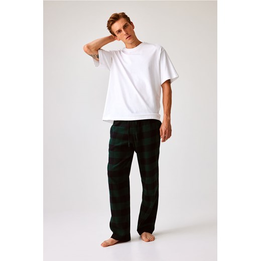 H & M - Spodnie piżamowe Relaxed Fit - Zielony ze sklepu H&M w kategorii Piżamy męskie - zdjęcie 169599357