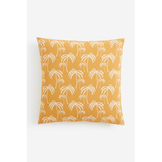 H & M - Wzorzysta poszewka na poduszkę - Żółty ze sklepu H&M w kategorii Poszewki na poduszki - zdjęcie 169599416
