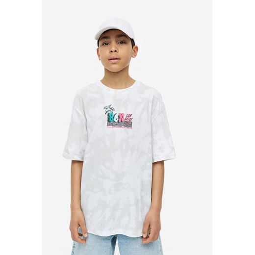 H & M - T-shirt z bawełnianego dżerseju 2-pak - Biały H & M 140 (8-10Y) H&M