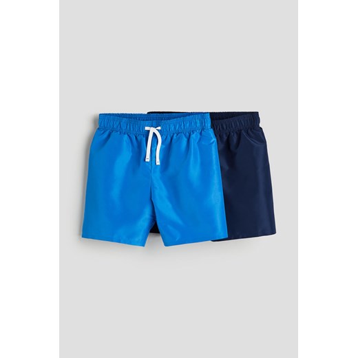 H & M - Szorty kąpielowe 2-pak - Niebieski ze sklepu H&M w kategorii Spodenki chłopięce - zdjęcie 169599437