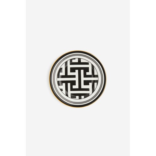 H & M - Porcelanowy talerzyk - Czarny ze sklepu H&M w kategorii Talerze - zdjęcie 169599586