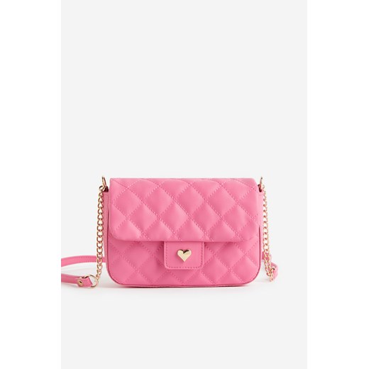 H & M - Pikowana torebka na ramię - Różowy ze sklepu H&M w kategorii Torby i walizki dziecięce - zdjęcie 169599638