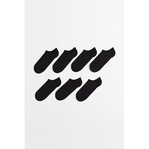 H & M - Krótkie skarpetki 7-pak - Czarny ze sklepu H&M w kategorii Skarpetki męskie - zdjęcie 169599998