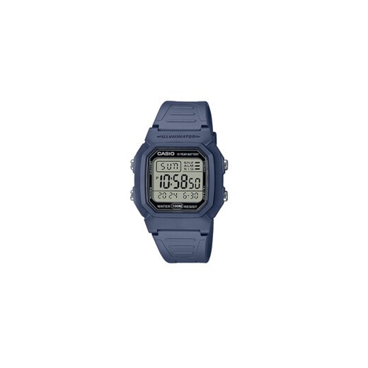 Casio Zegarek Digital W-800H-2AVES Granatowy Casio uniwersalny MODIVO