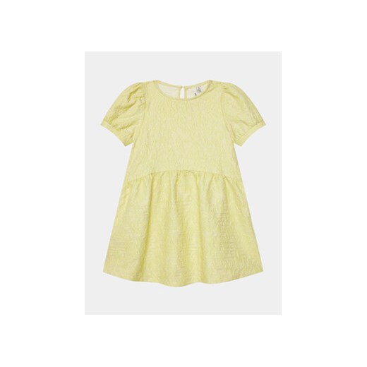Pieces KIDS Sukienka 17137797 Żółty Loose Fit ze sklepu MODIVO w kategorii Sukienki dziewczęce - zdjęcie 169600459