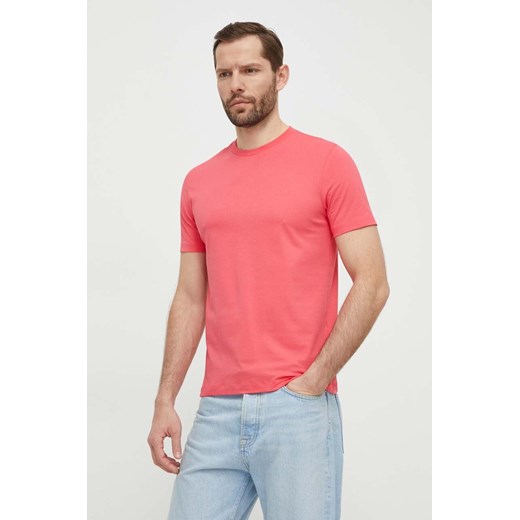 BOSS t-shirt bawełniany kolor różowy 50468347 ze sklepu ANSWEAR.com w kategorii T-shirty męskie - zdjęcie 169601416