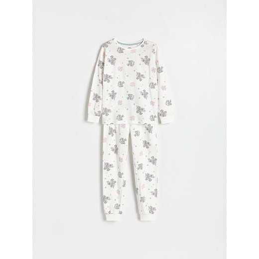 Reserved - Bawełniana piżama Psi Patrol - złamana biel ze sklepu Reserved w kategorii Piżamy dziecięce - zdjęcie 169602146