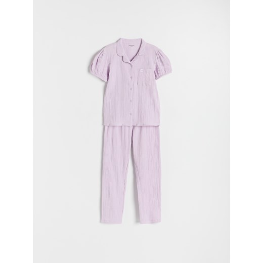 Reserved - Dwuczęściowa piżama - lawendowy ze sklepu Reserved w kategorii Piżamy dziecięce - zdjęcie 169602149