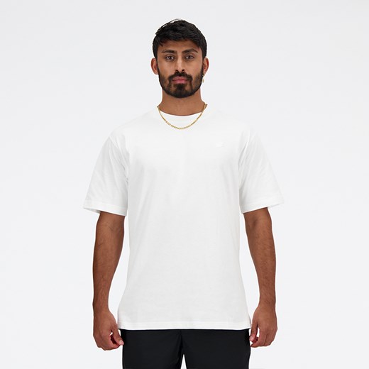 Koszulka męska New Balance MT41533WT – biała ze sklepu New Balance Poland w kategorii T-shirty męskie - zdjęcie 169602505