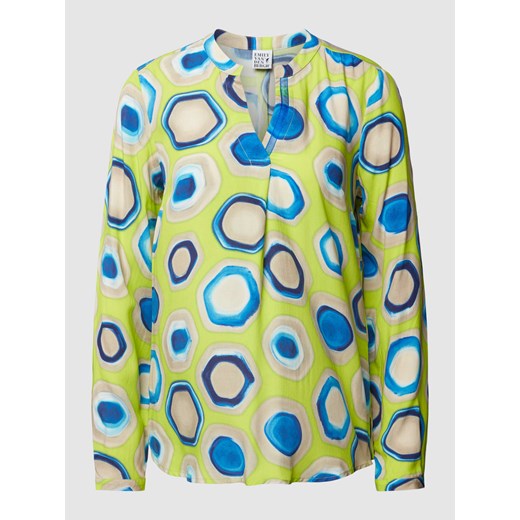 Bluzka z wiskozy ze wzorem na całej powierzchni ze sklepu Peek&Cloppenburg  w kategorii Bluzki damskie - zdjęcie 169603337