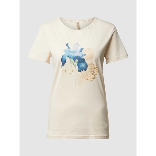 T-shirt z nadrukowanym motywem model ‘DERBY’ ze sklepu Peek&Cloppenburg  w kategorii Bluzki damskie - zdjęcie 169603515