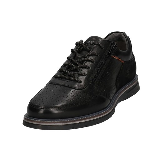 Bugatti Skórzane trzewiki w kolorze czarnym ze sklepu Limango Polska w kategorii Półbuty męskie - zdjęcie 169604239