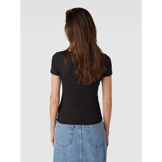 T-shirt z prążkowaniem model ‘SAMANTHA’ Guess XL Peek&Cloppenburg 