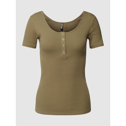 T-shirt z listwą guzikową model ‘KITTE’ ze sklepu Peek&Cloppenburg  w kategorii Bluzki damskie - zdjęcie 169608626