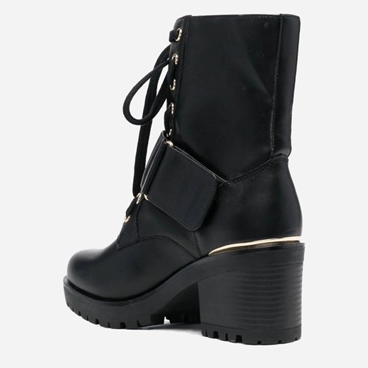 Botki damskie na słupku sznurowane Versace jeans VJC73VA3S9871570899 36 Czarne Versace Jeans 37 promocyjna cena Rozetka.pl
