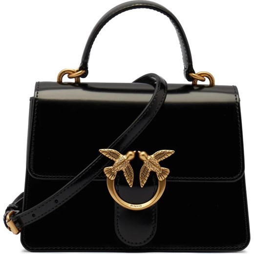 Pinko Skórzana torebka na ramię LOVE ONE TOP HANDLE MINI LIGHT Pinko OS Gomez Fashion Store