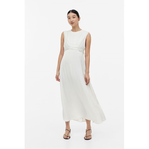 Biała sukienka ciążowa H & M 