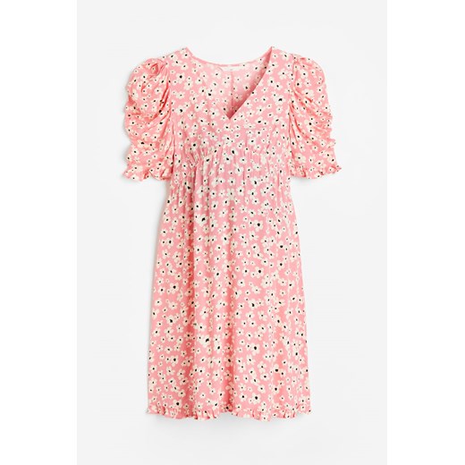 H & M - MAMA Sukienka z falbankami - Różowy H & M M H&M