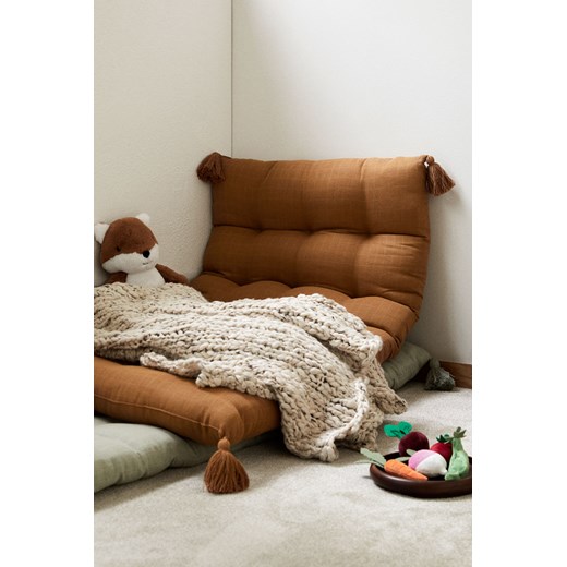 H & M - Muślinowa poduszka na krzesło - Beżowy H & M 120x60 H&M