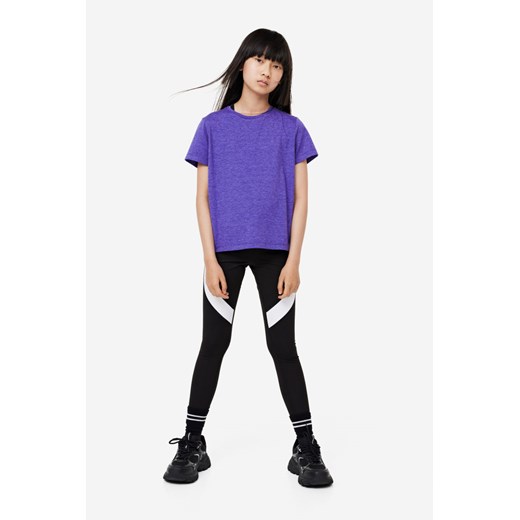 H & M - Legginsy sportowe DryMove - Czarny ze sklepu H&M w kategorii Spodnie dziewczęce - zdjęcie 169618137