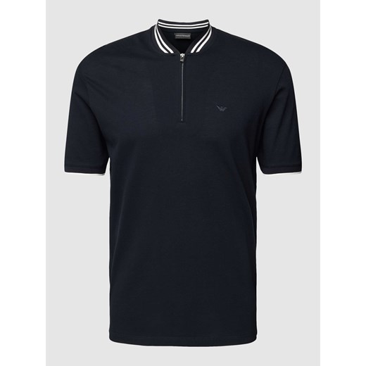 Koszulka polo o kroju slim fit z paskami w kontrastowym kolorze ze sklepu Peek&Cloppenburg  w kategorii T-shirty męskie - zdjęcie 169620239