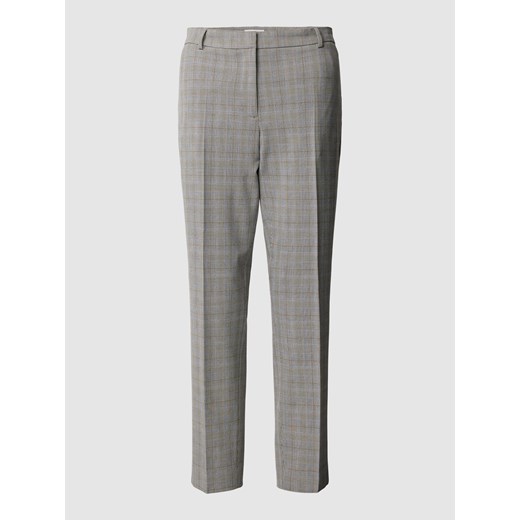 Spodnie z zakładkami w pasie i wzorem w kratę ze sklepu Peek&Cloppenburg  w kategorii Spodnie damskie - zdjęcie 169620288
