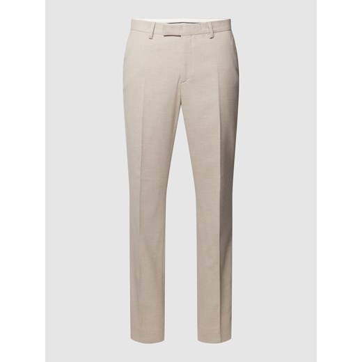 Spodnie materiałowe o kroju regular fit z fakturowanym wzorem model ‘Ryan’ ze sklepu Peek&Cloppenburg  w kategorii Spodnie męskie - zdjęcie 169620339