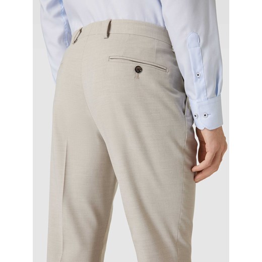 Spodnie materiałowe o kroju regular fit z fakturowanym wzorem model ‘Ryan’ Pierre Cardin 106 Peek&Cloppenburg 