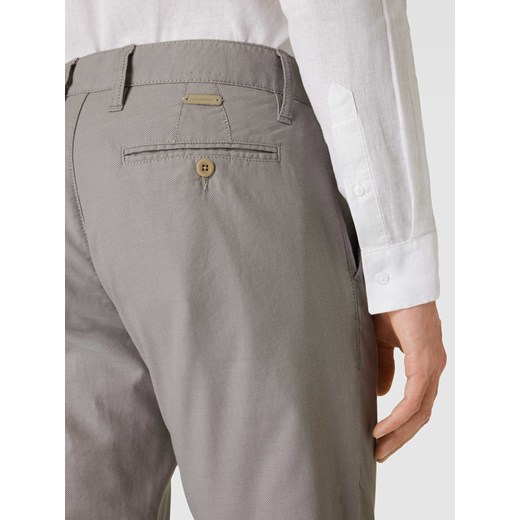 Spodnie o kroju regular fit z fakturowanym wzorem Alberto 32/30 Peek&Cloppenburg 