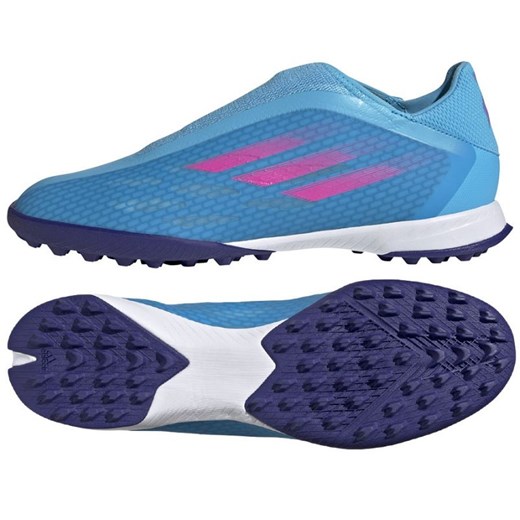 Buty adidas X Speedflow.3 Ll Tf M GW7500 niebieskie niebieskie ze sklepu ButyModne.pl w kategorii Buty sportowe męskie - zdjęcie 169623986