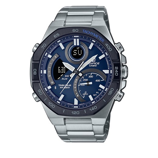 Zegarek Casio Edifice Racing ECB-950DB-2AEF Silver ze sklepu eobuwie.pl w kategorii Zegarki - zdjęcie 169626155