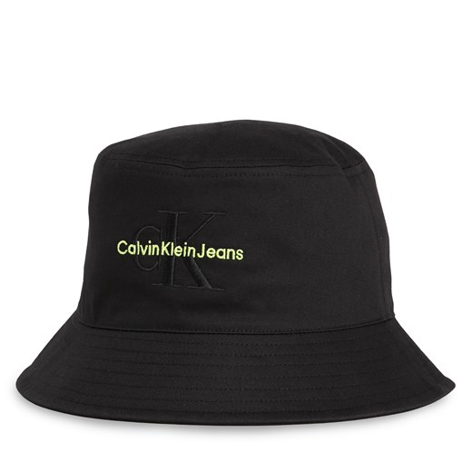 Kapelusz Calvin Klein Jeans Monogram Bucket Hat K60K611029 Black/Sharp Green 0GX ze sklepu eobuwie.pl w kategorii Kapelusze damskie - zdjęcie 169629676