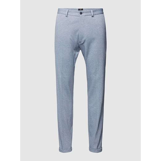 Spodnie materiałowe o kroju slim fit z efektem melanżu model ‘Bodo’ ze sklepu Peek&Cloppenburg  w kategorii Spodnie męskie - zdjęcie 169631116