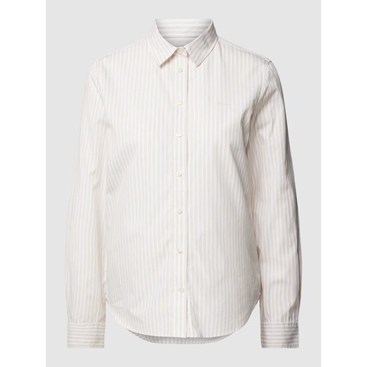 Bluzka koszulowa z bawełny ze wzorem w paski Gant 38 Peek&Cloppenburg 