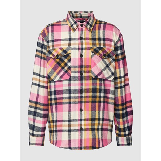 Koszula flanelowa o kroju regular fit ze wzorem w kratę ze sklepu Peek&Cloppenburg  w kategorii Koszule męskie - zdjęcie 169631235