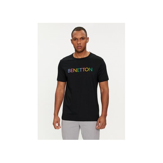 United Colors Of Benetton T-Shirt 3I1XU100A Czarny Regular Fit ze sklepu MODIVO w kategorii T-shirty męskie - zdjęcie 169634889