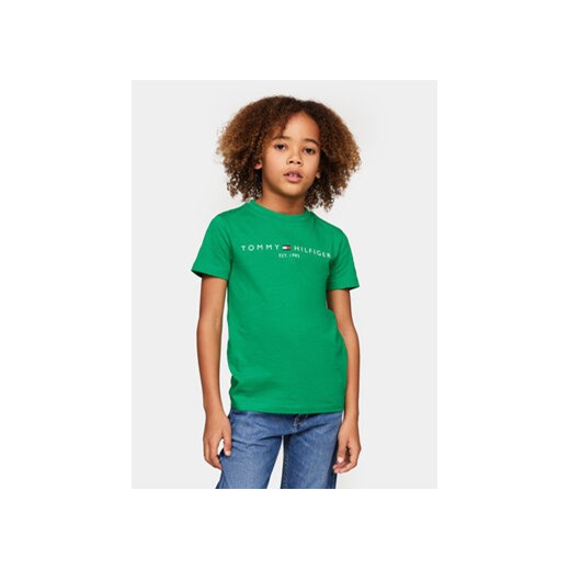 Tommy Hilfiger T-Shirt Essential KS0KS00397 Zielony Regular Fit ze sklepu MODIVO w kategorii T-shirty chłopięce - zdjęcie 169634956