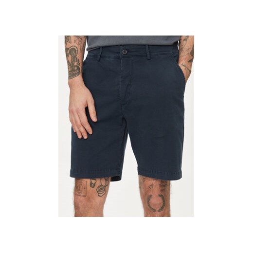 Pepe Jeans Szorty materiałowe Regular Chino Short PM801092 Granatowy Regular Fit ze sklepu MODIVO w kategorii Spodenki męskie - zdjęcie 169635128