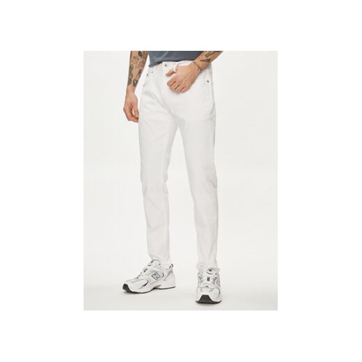 Pepe Jeans Jeansy PM207390 Biały Tapered Fit ze sklepu MODIVO w kategorii Jeansy męskie - zdjęcie 169635438